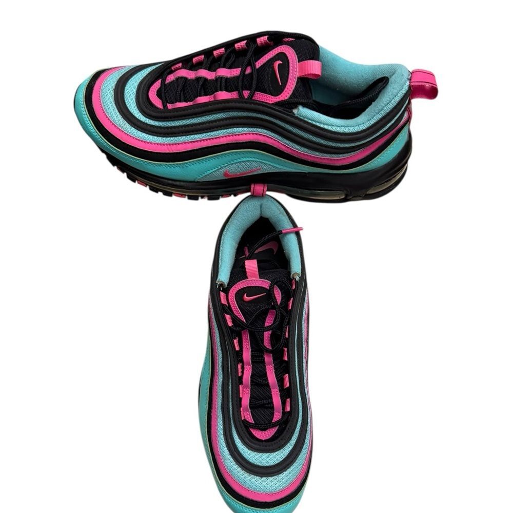 Nike Women's Air Max 97 in Black, Pink, and Blue